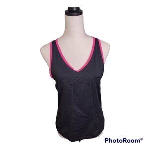 Champion Women's Black and Pink Top